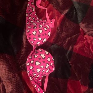 Pink cheetah print PINK Victoria’s Secret bra, 32B